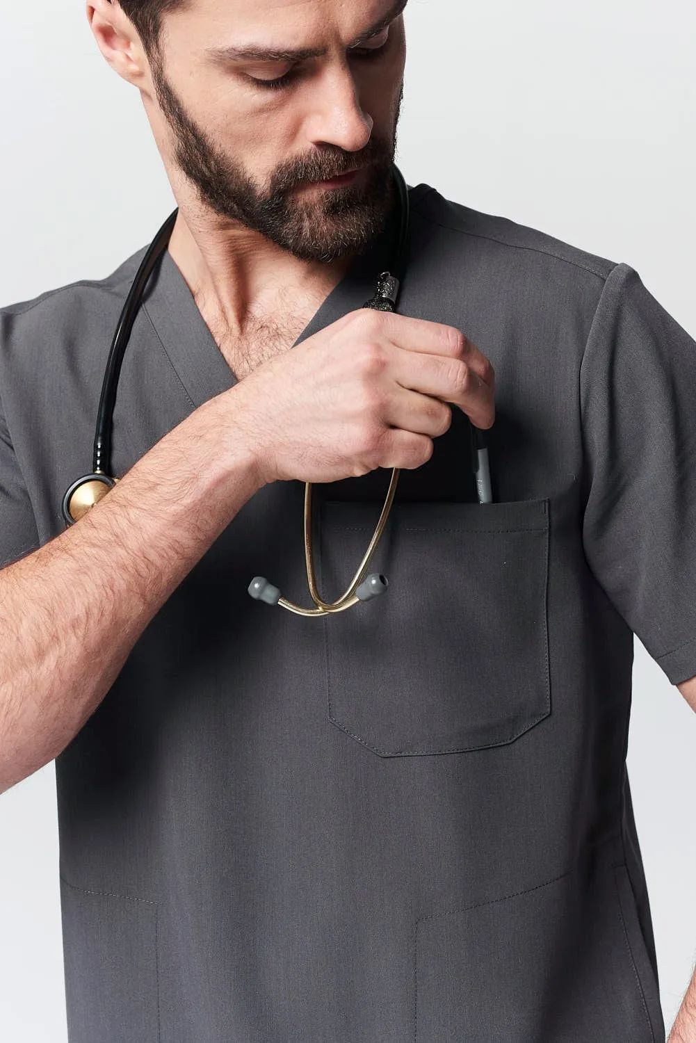 Men's 3-Pocket Scrub Top - Clearance Sale