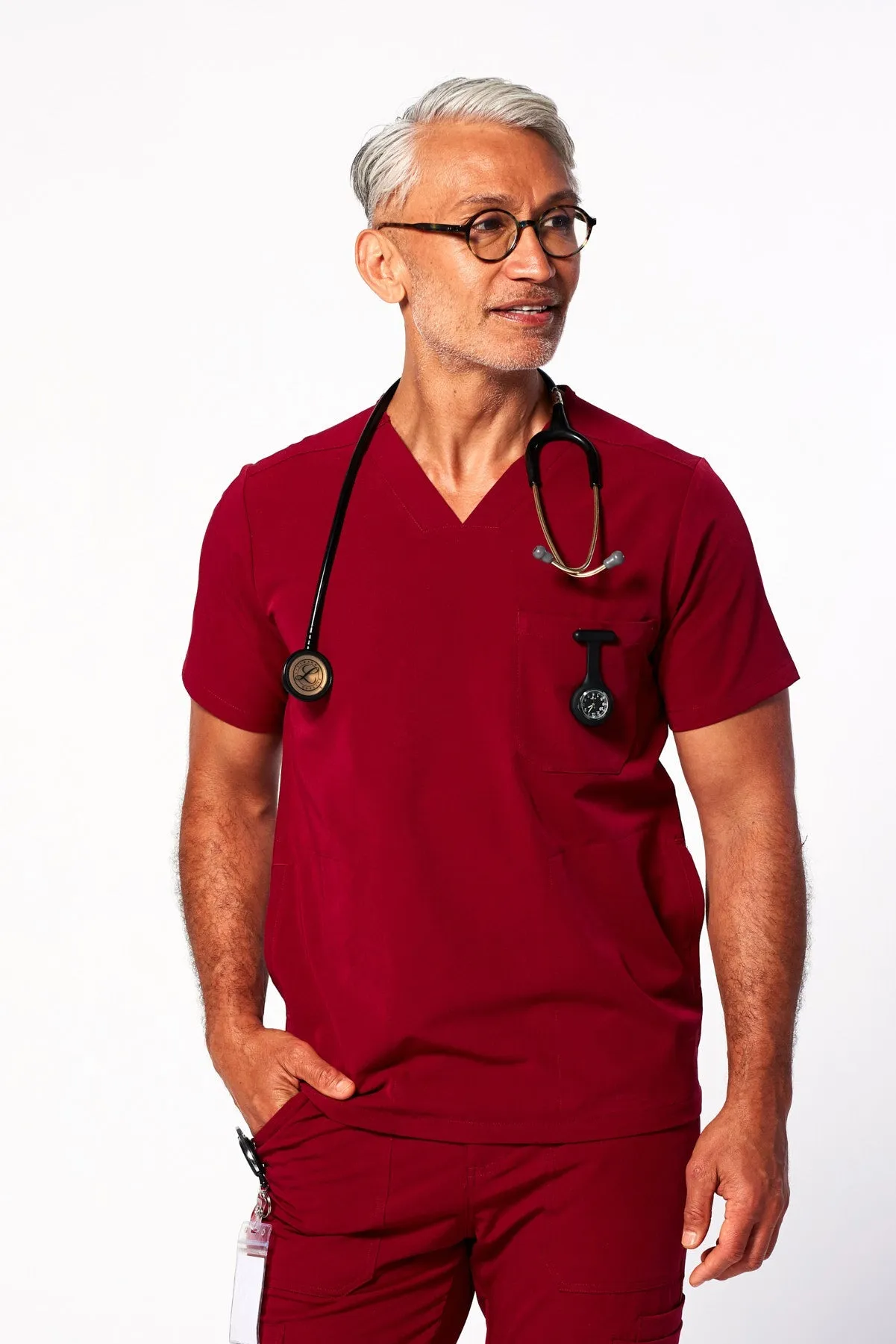 Men's 3-Pocket Scrub Top - Clearance Sale