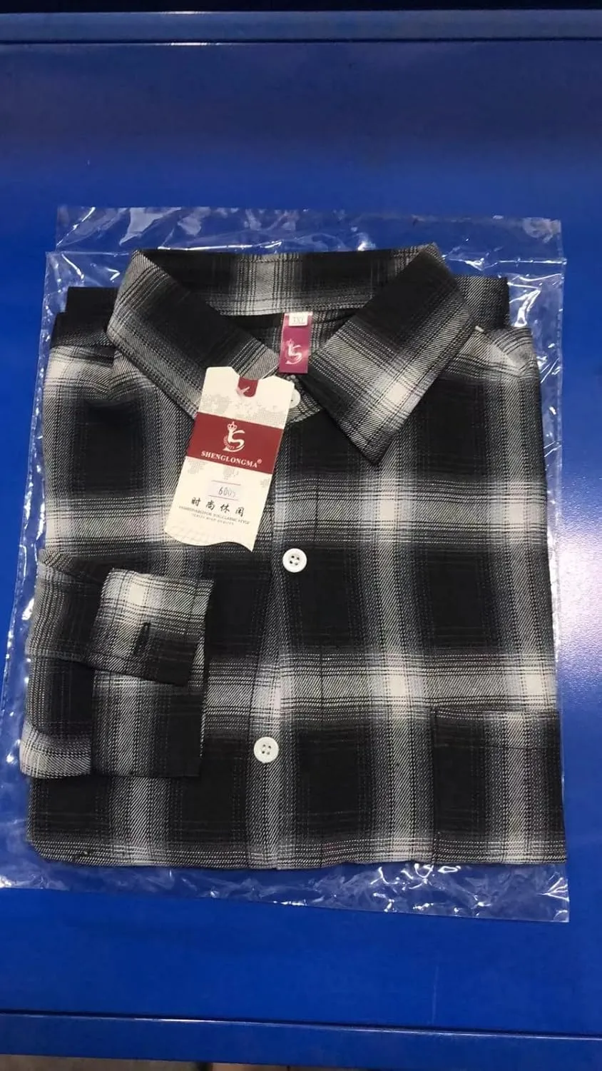 Mens Button Down Shirt Regular Fit Long Sleeve Buffalo Plaid Lapel Camp Shirts Casual Lightweight Jacket Fashion Tops