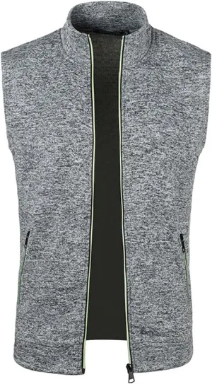 Men's Golf Vest Lightweight Softshell Vest Outerwear Sleeveless Full Zip Jacket Hiking Running Causal Vest Coat