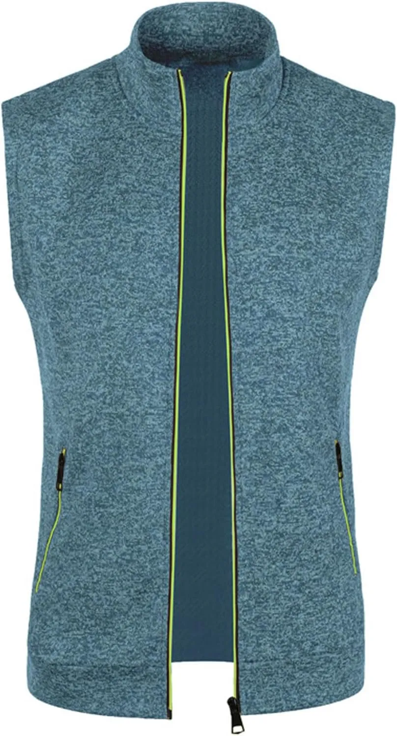 Men's Golf Vest Lightweight Softshell Vest Outerwear Sleeveless Full Zip Jacket Hiking Running Causal Vest Coat
