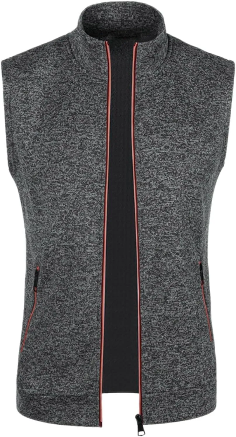 Men's Golf Vest Lightweight Softshell Vest Outerwear Sleeveless Full Zip Jacket Hiking Running Causal Vest Coat