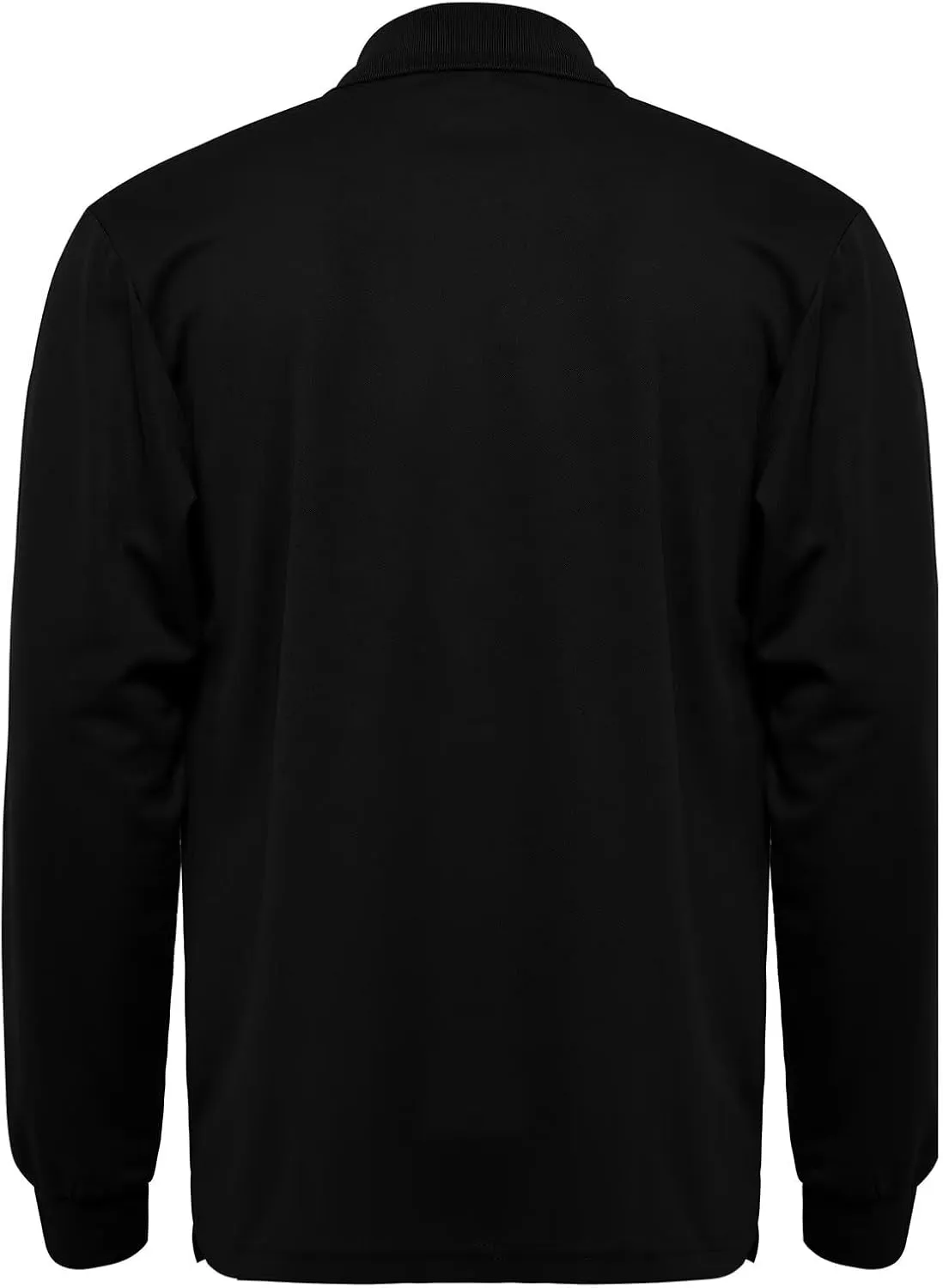 Men's Long Sleeve Polo T-Shirt Gym Pack Tactical Golf Shirts Moisture Wicking Quick Dry Shirts UPF 50 