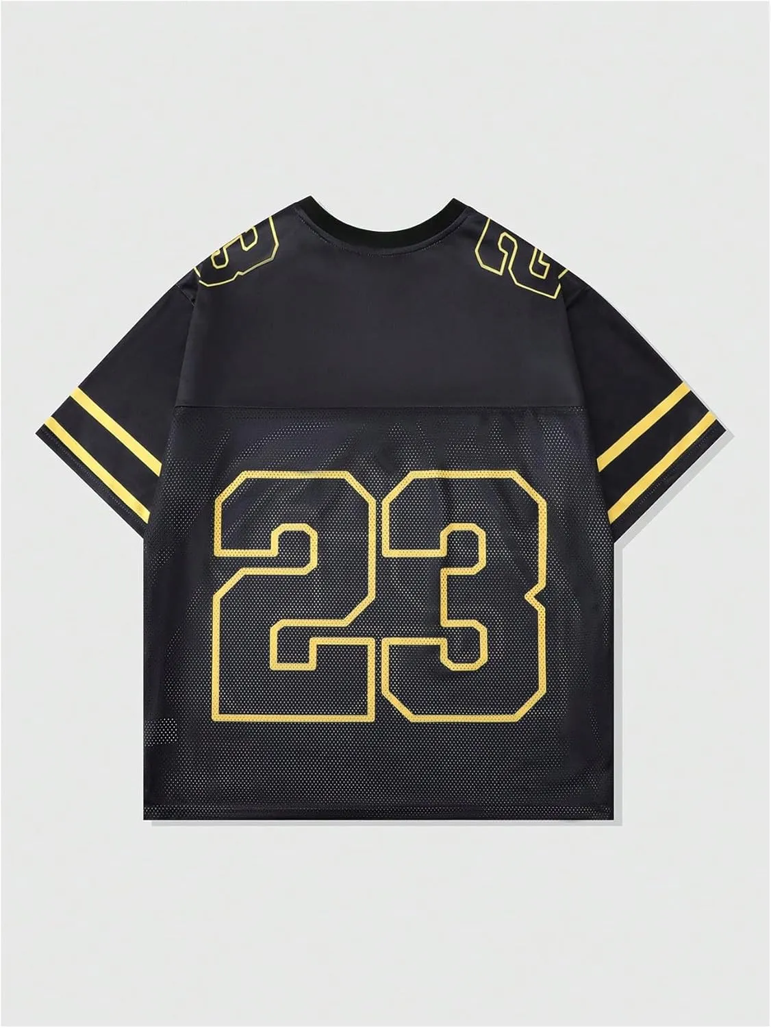 Men's Number Graphic Jersey Shirts Short Sleeve Striped Casual T Shirt Top Athletic Sports Jersey T Shirts Streetwear