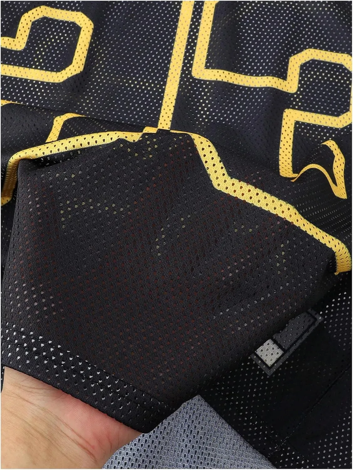 Men's Number Graphic Jersey Shirts Short Sleeve Striped Casual T Shirt Top Athletic Sports Jersey T Shirts Streetwear