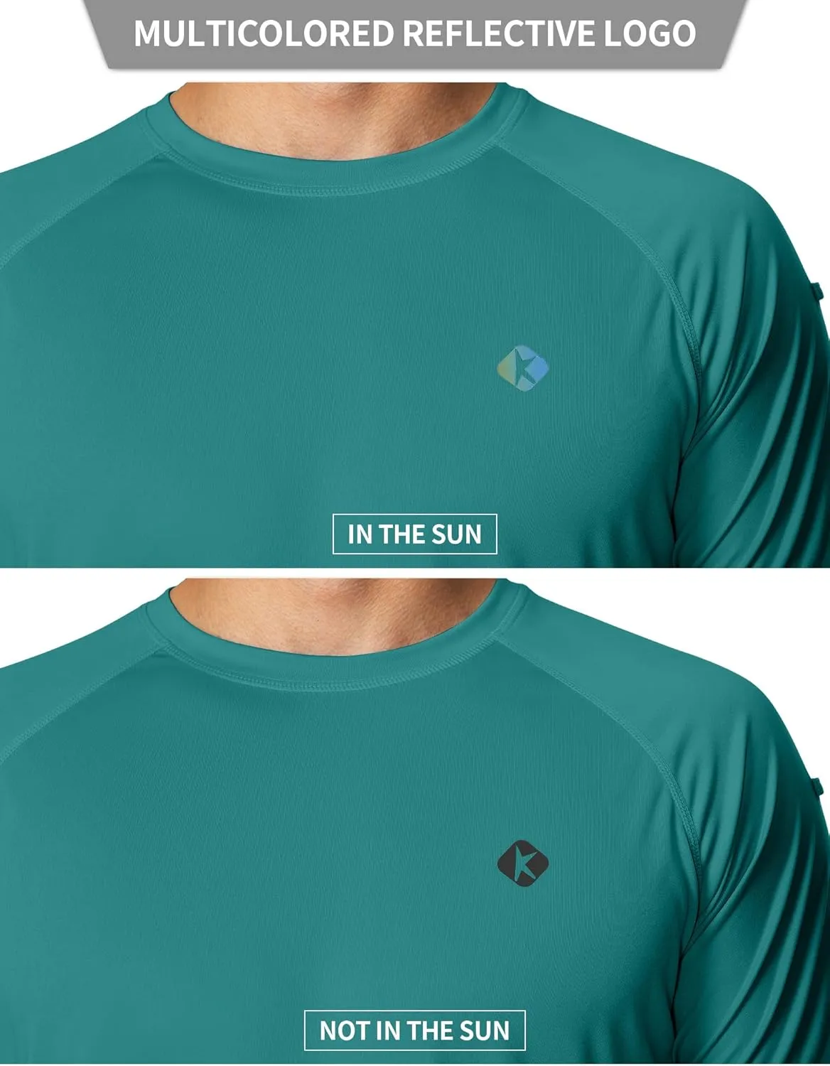 Men's Swim Shirts Quick Dry Rash Guard UPF 50  Sun Protection Fishing Beach Water Shirts Short Sleeve