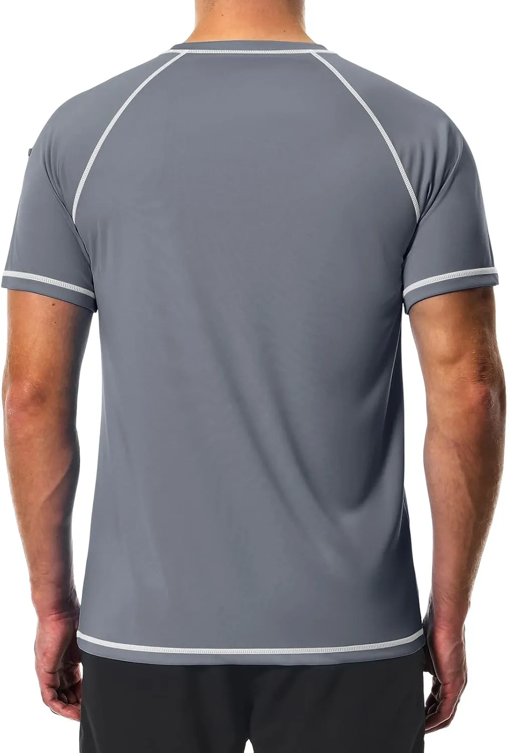 Men's Swim Shirts Quick Dry Rash Guard UPF 50  Sun Protection Fishing Beach Water Shirts Short Sleeve