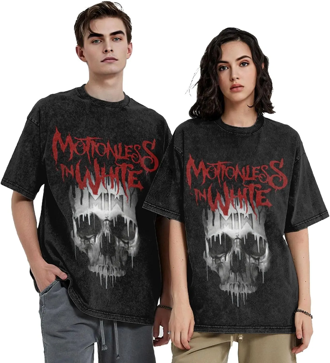 Men's Vintage Oversized Drop Shoulder Casual T Shirt Loose Wash Solid Tees Top
