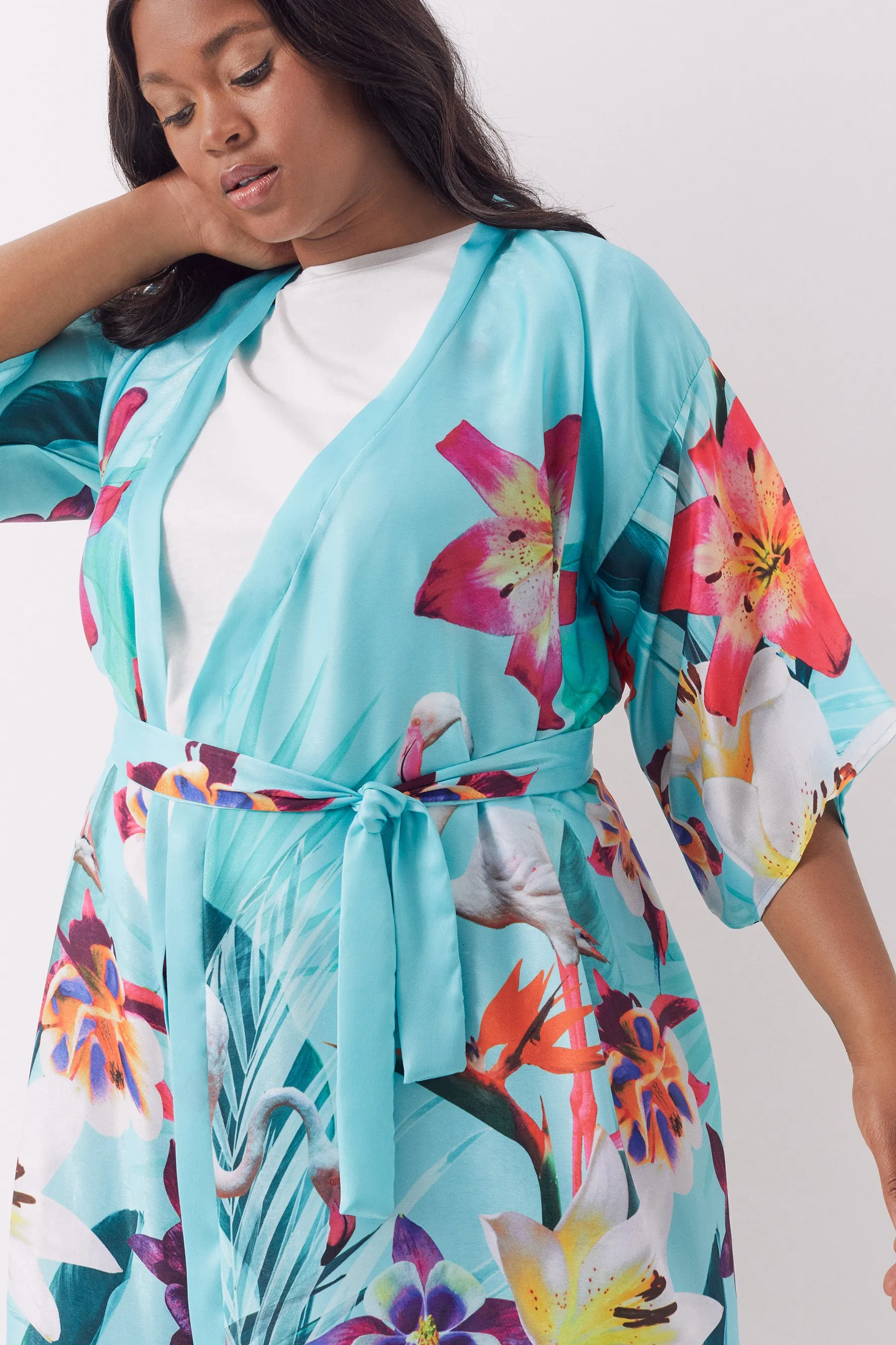Miami Boudoir Wrap Duster Kimono