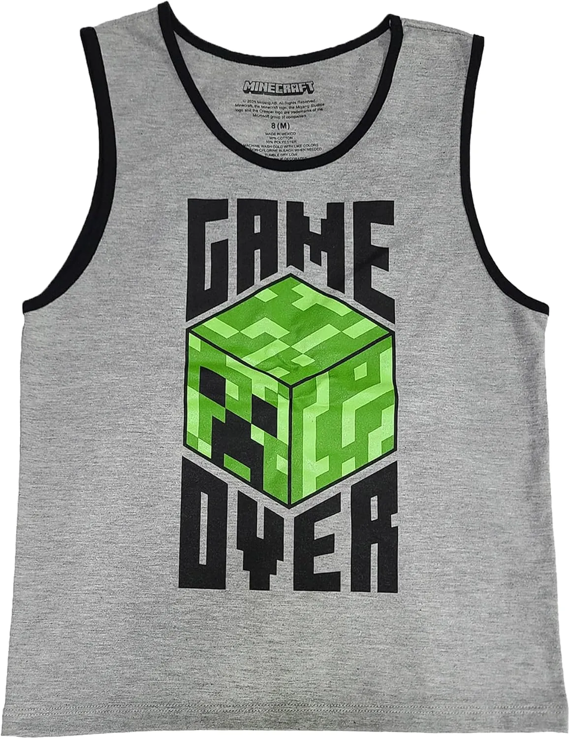 Minecraft Creepers Value 3-Pack of Youth Boy's Sleeveless Muscle Shirts