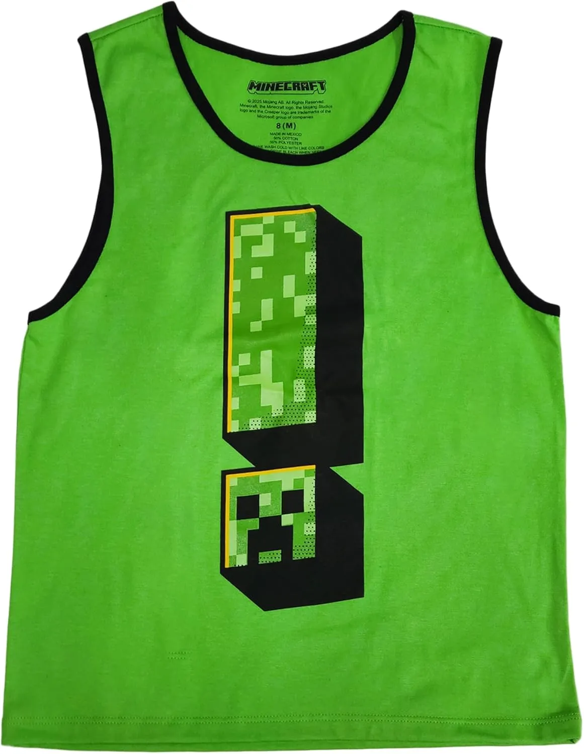 Minecraft Creepers Value 3-Pack of Youth Boy's Sleeveless Muscle Shirts