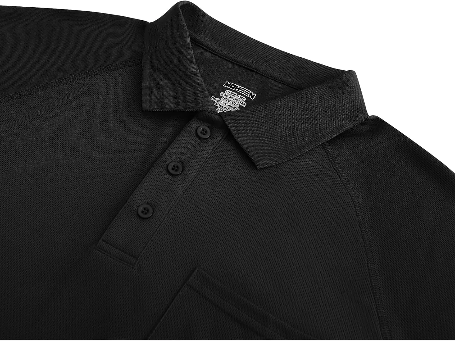 MOHEEN Men's Golf Shirts Short Sleeve Moisture Wicking Polo T-Shirts Athletic Quick Dry Fit Performance Collared UPF 50 