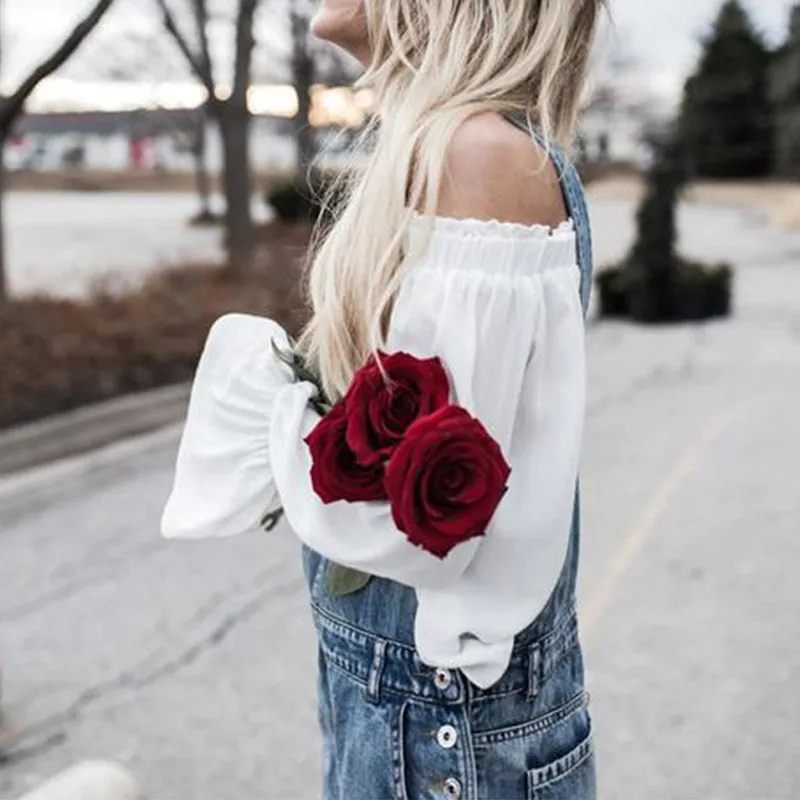 Off Shoulder Strapless Blouse  - Free Shipping!