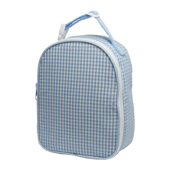Oh Mint Blue Gingham Gum Drop