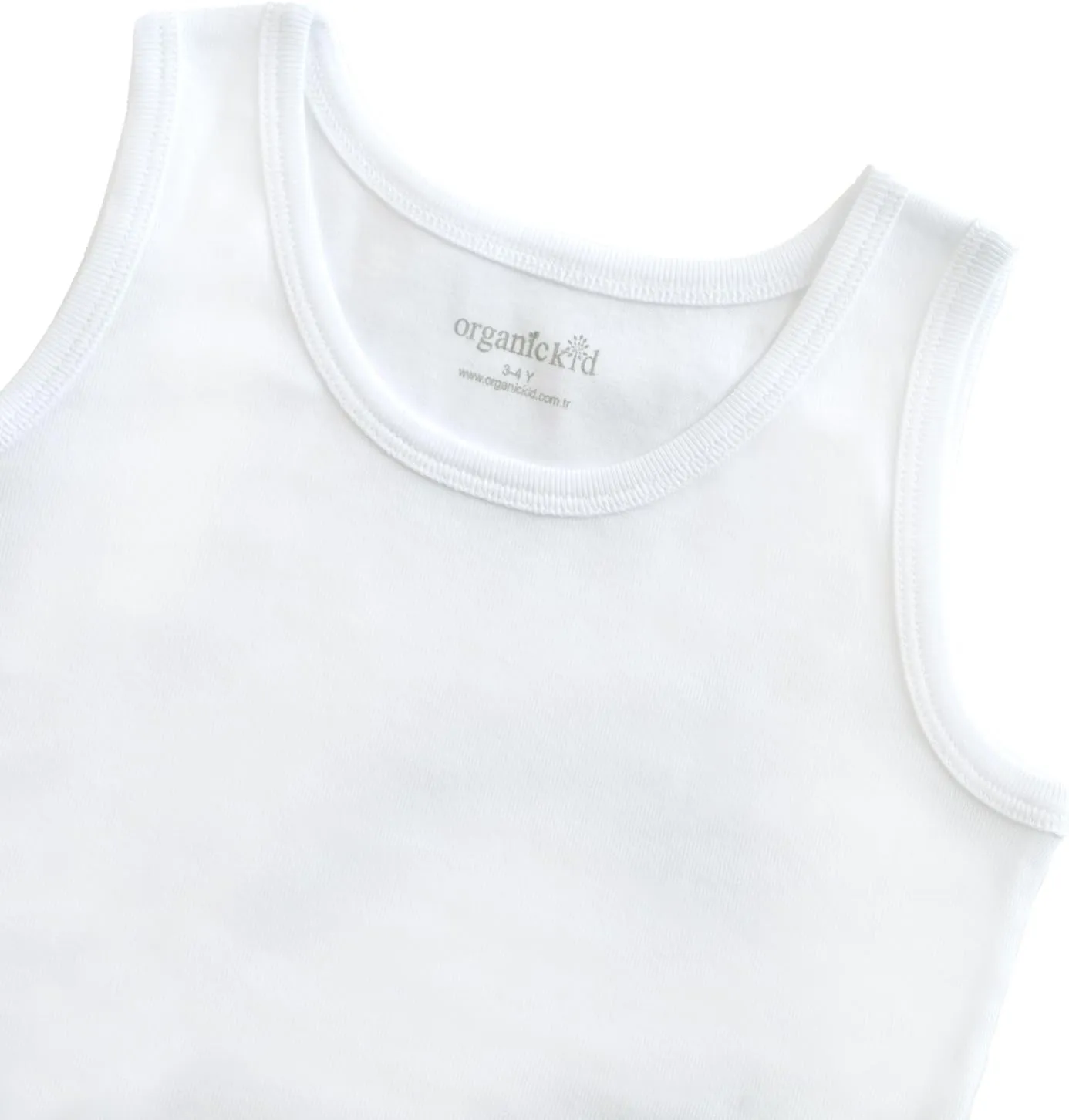 ORGANICKID Boys Organic Cotton Tank Top Sleveless Undershirts Toddler Underwear 3 Pack Tees