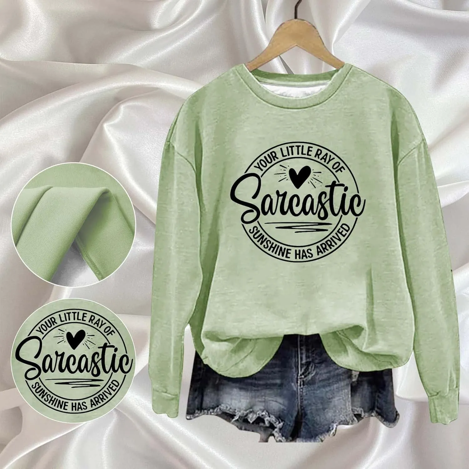 Oversized Sweatshirt for Women Trendy Alphabet Print Crew Neck T Shirts Loose Fit Long Sleeve Pullover Shirts