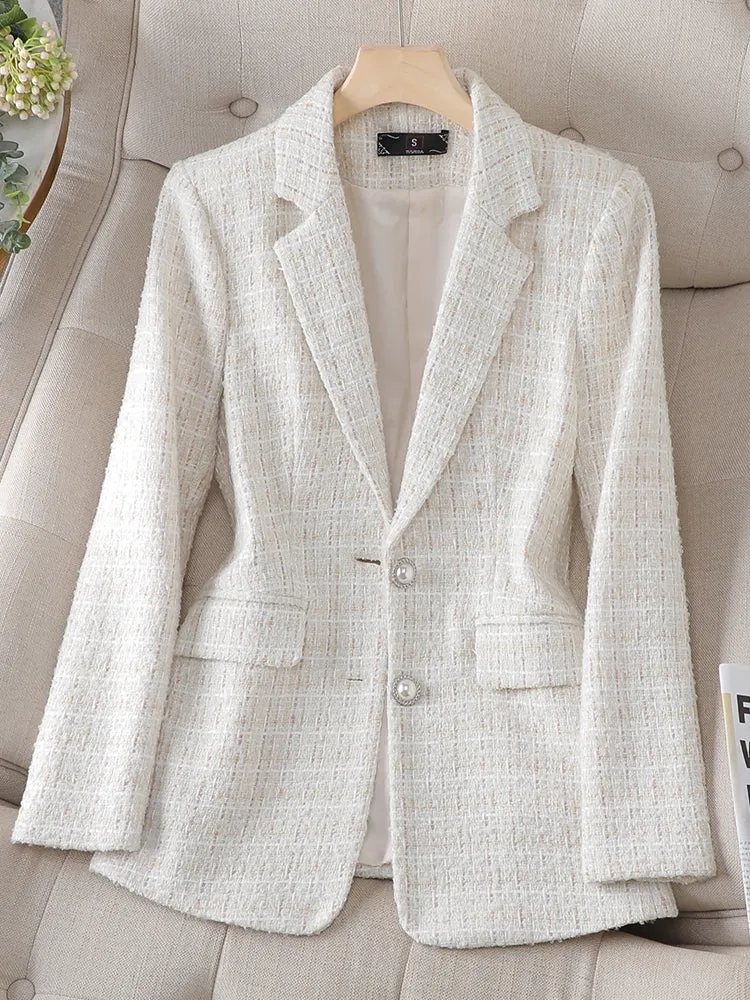 Perfect Practice Plaid Fitted Blazer