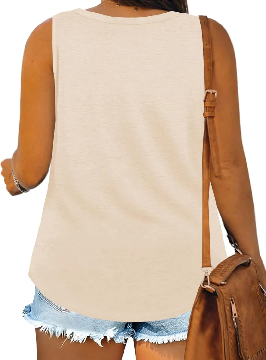 Plus Size Tank Tops for Women Summer Sleeveless Scoop Neck T-Shirts Tops Casual Tees Tunics Shirts