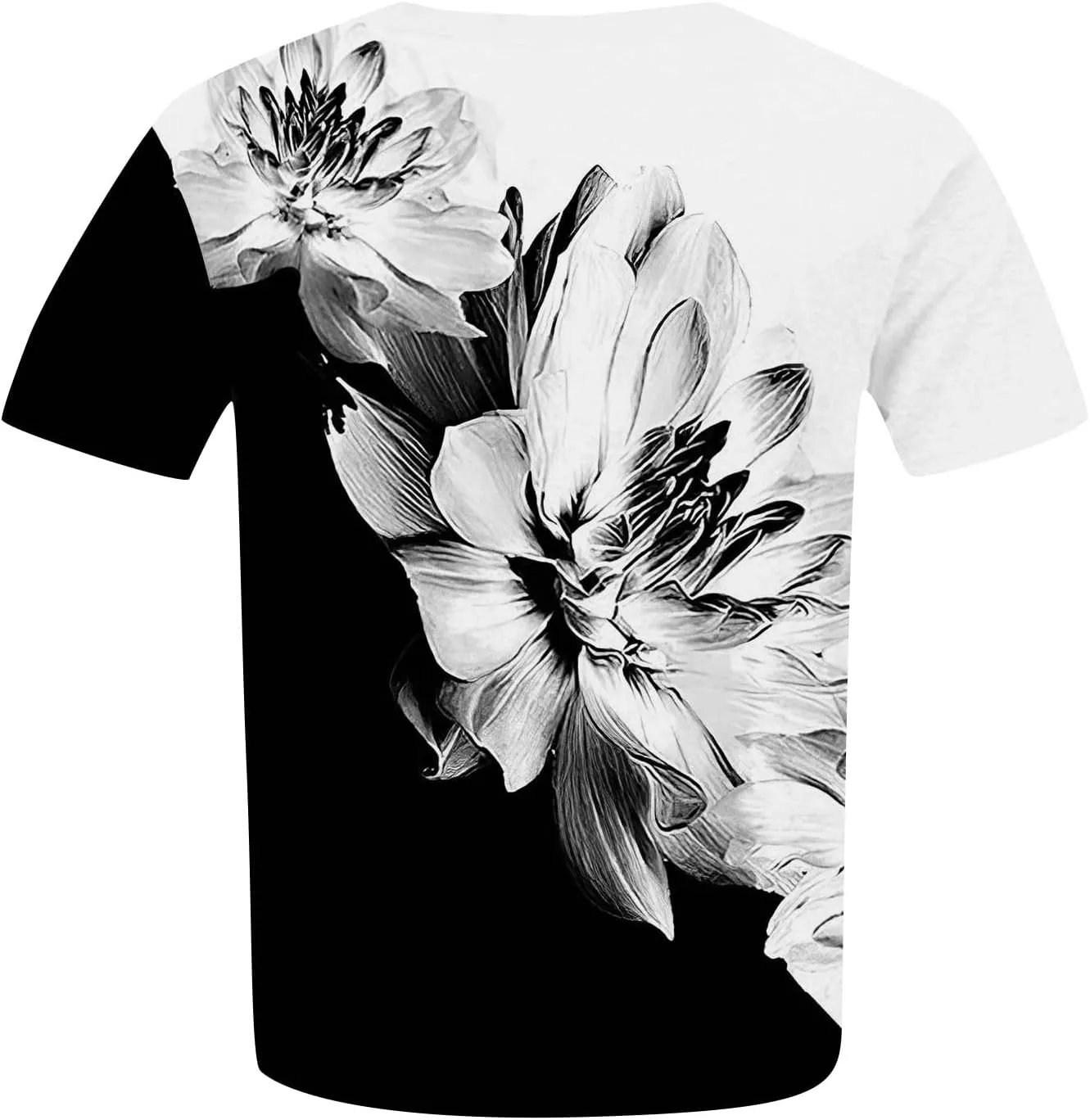Plus Size Tops for Women Summer Ethnic Floral Classy Oversized T Shirts Short Sleeve Blouses & Button-Down Shirts
