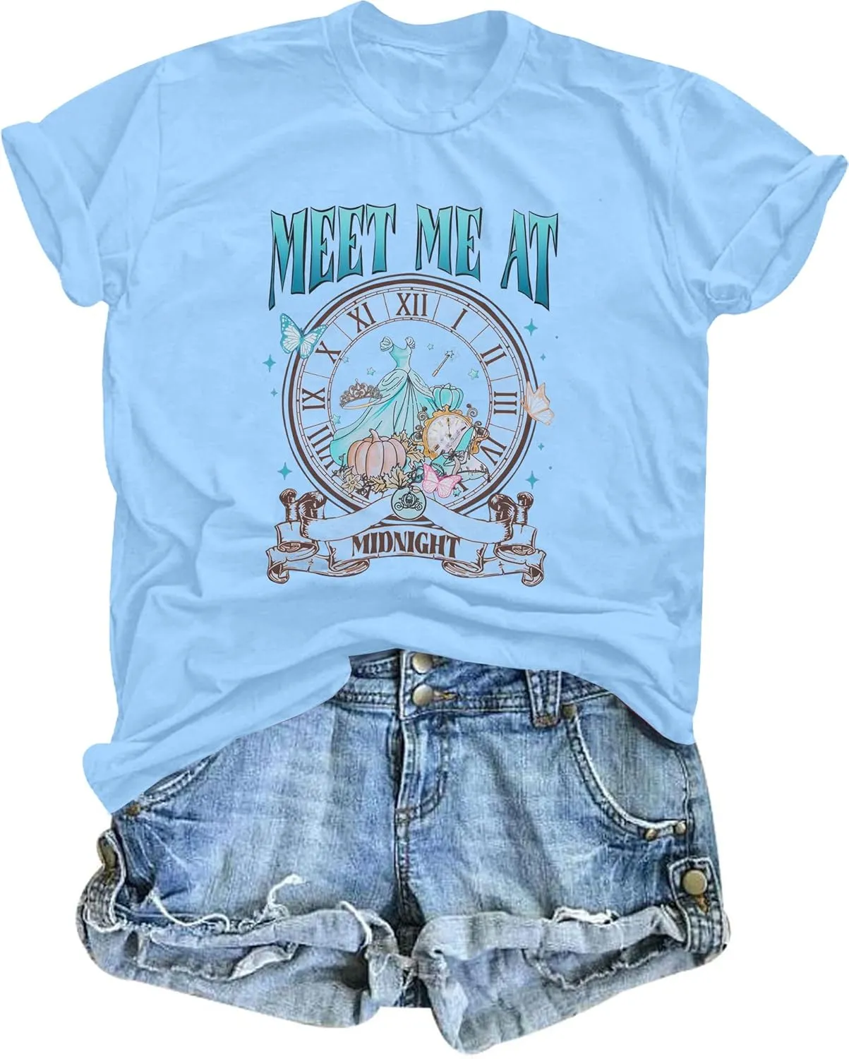 Princess Shirts Magic Kingdom Tee: Women Meet Me at Shirt Music Album Shirts Family Vacation Tops