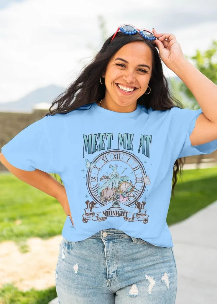 Princess Shirts Magic Kingdom Tee: Women Meet Me at Shirt Music Album Shirts Family Vacation Tops
