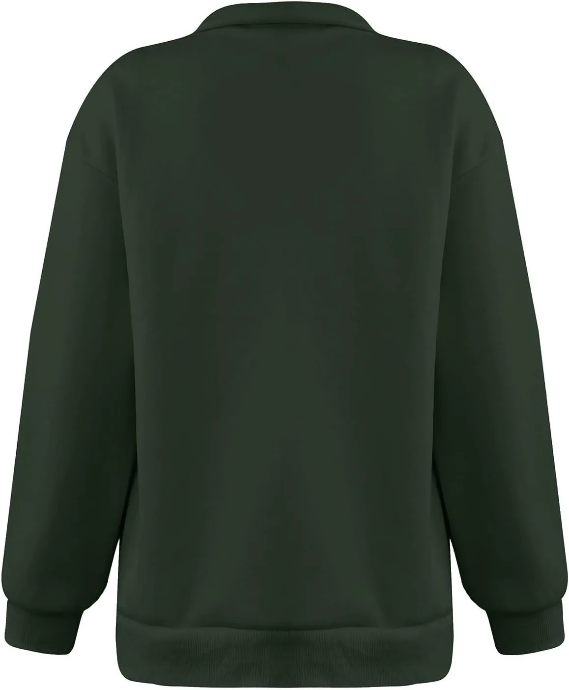 Quarter Zip Pullover for Women Fall Long Sleeve Sweaters Drop Shoulder Y2k Half Zip Blouses Casual Sweatshirt