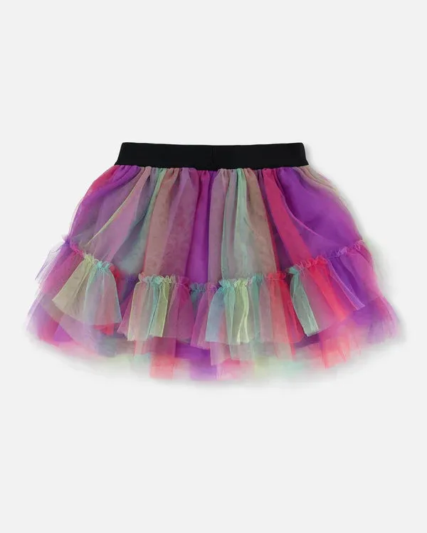 Rainbow Tulle Skirt by Deux Par Deux