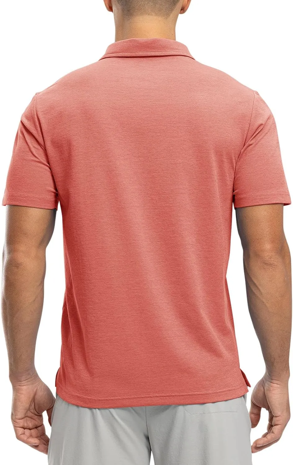 Rdruko Men's Polo Shirts Short Sleeve Dry Fit Golf Shirt with Pocket Collared Tee Shirts Athletic Casual