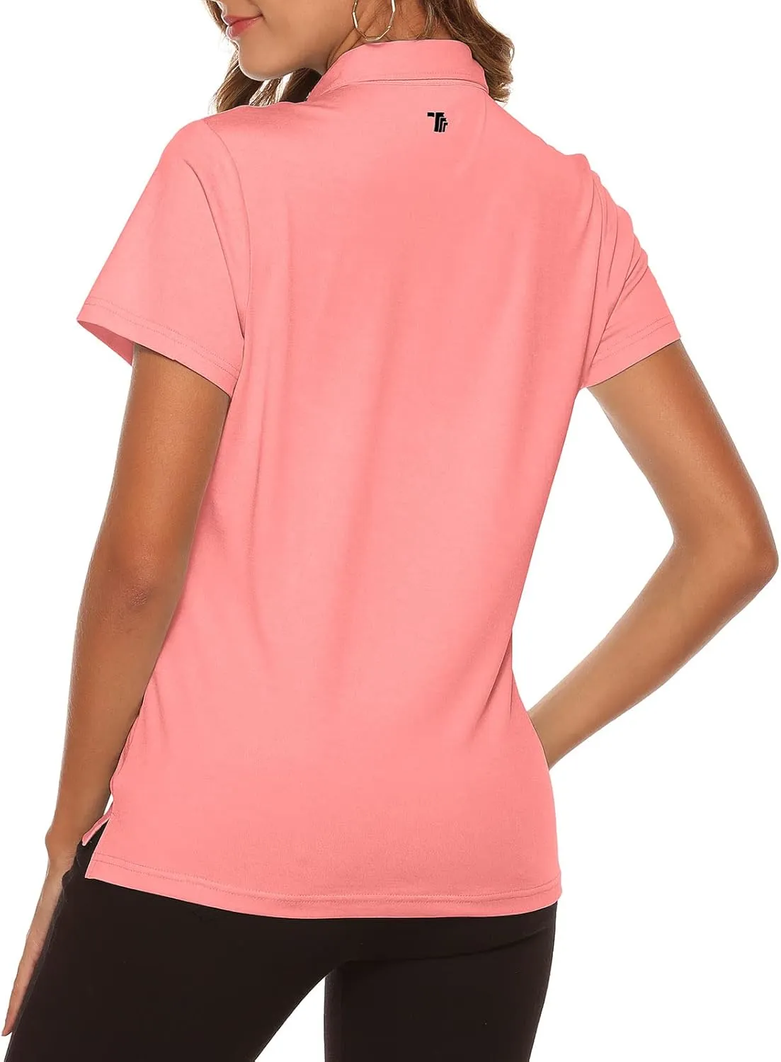 Rdruko Women's Golf Polo Shirts Short Sleeve Dry Fit Moisture Wicking Tennis Sports Casual Collared T Shirts
