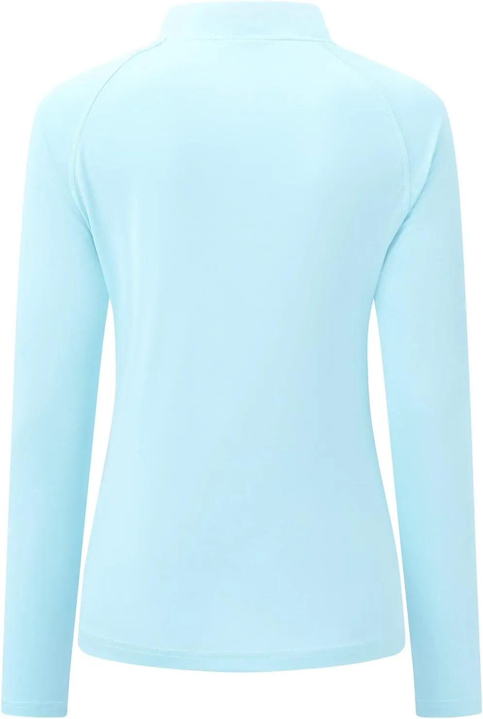 Rdruko Women's Hiking Shirts Quick Dry Long Sleeve UPF 50  Sun Protection Quarter Zip Outdoor Athletic Shirts