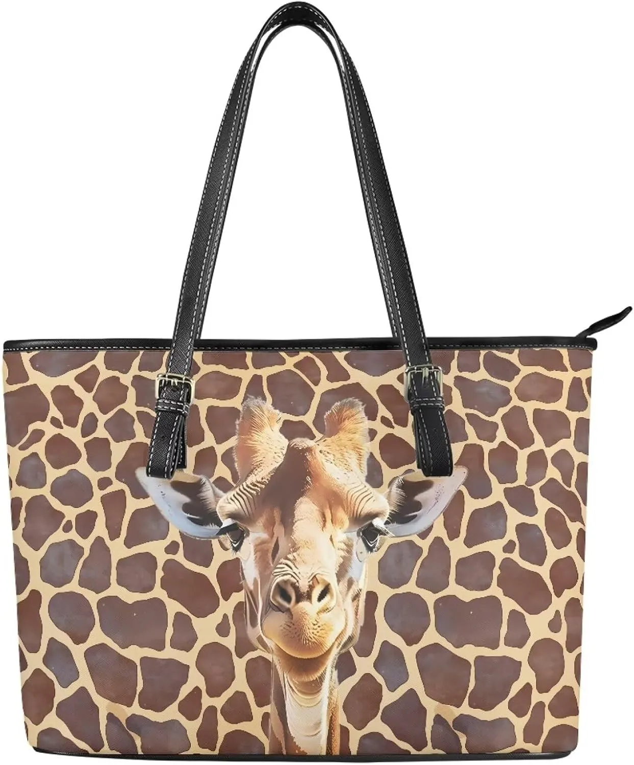 Satchel Tote Shoulder Bag for Women, Fun Animals Top Handle Satchel Purse Handbags PU Leather Laptop Tote Bag