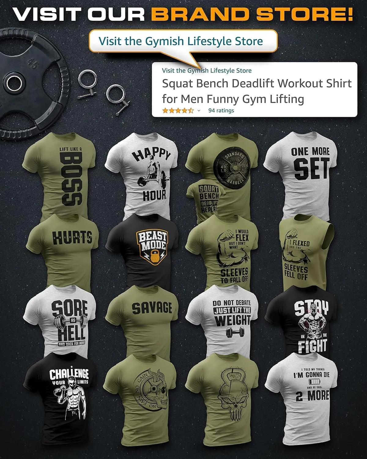 Savage Not Average Gym Workout Motivational Weightlifting Mens T-Shirt