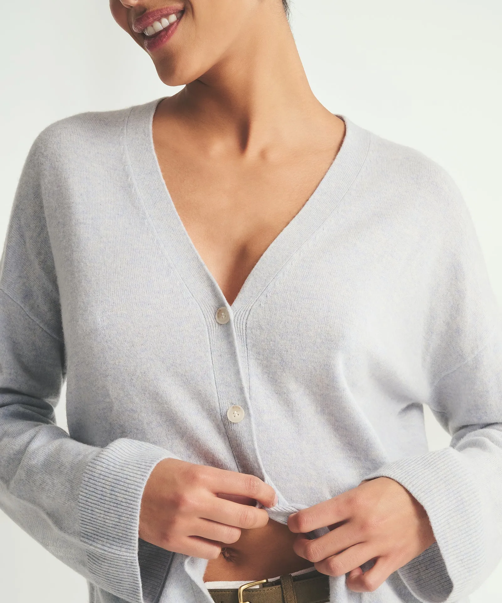 Signature Cashmere Boxy Cardigan