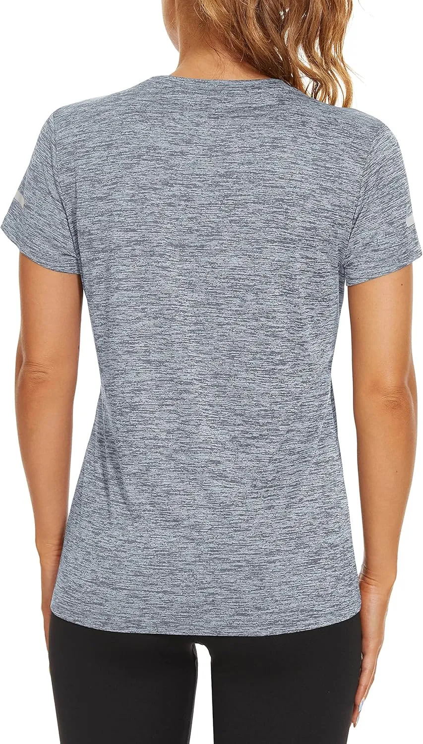 TACVASEN Women's Athletic T Shirts Short Sleeve Quick Dry Hiking Shirts Crew Neck Running Workout Tops Fitness