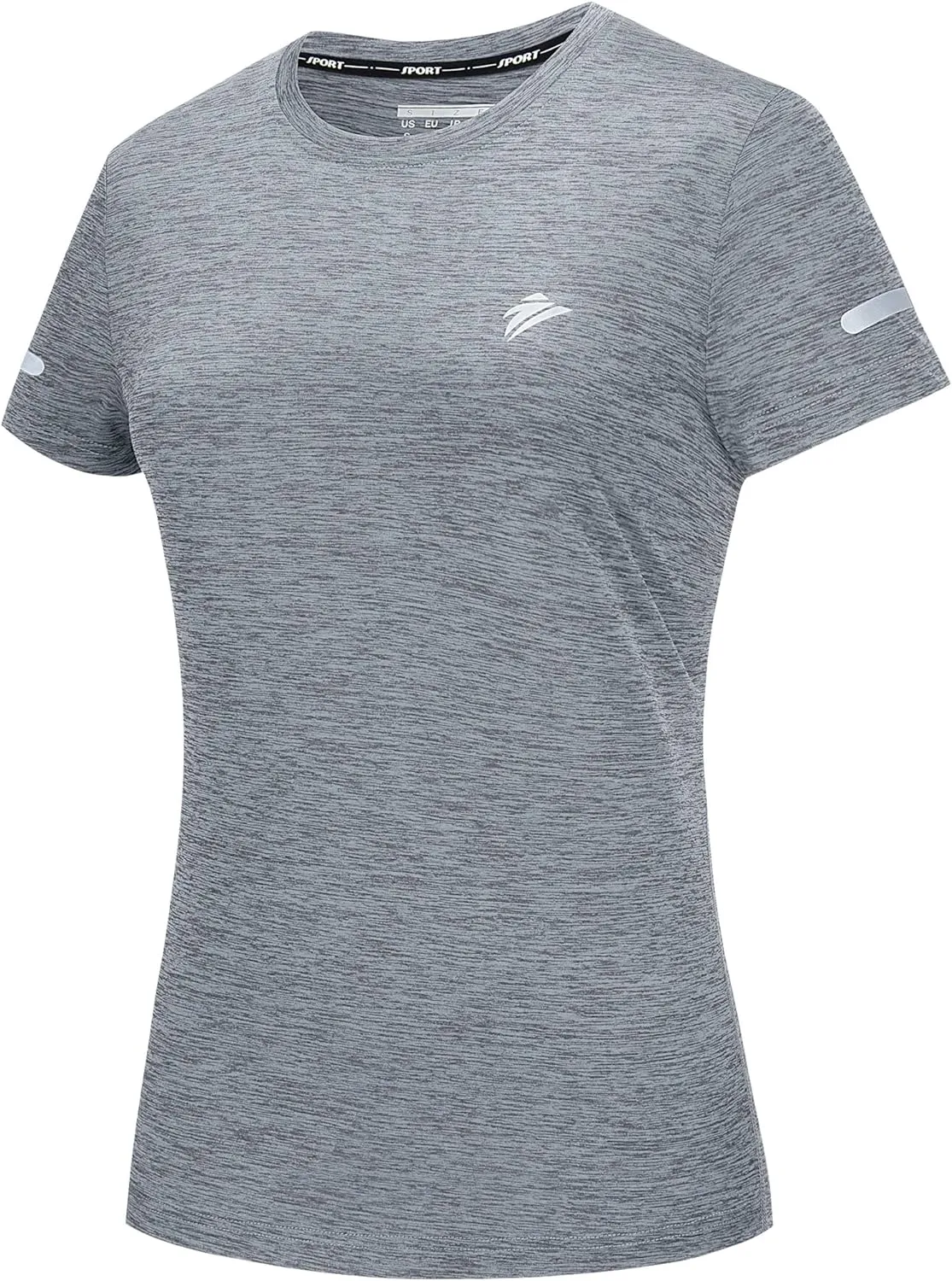 TACVASEN Women's Athletic T Shirts Short Sleeve Quick Dry Hiking Shirts Crew Neck Running Workout Tops Fitness