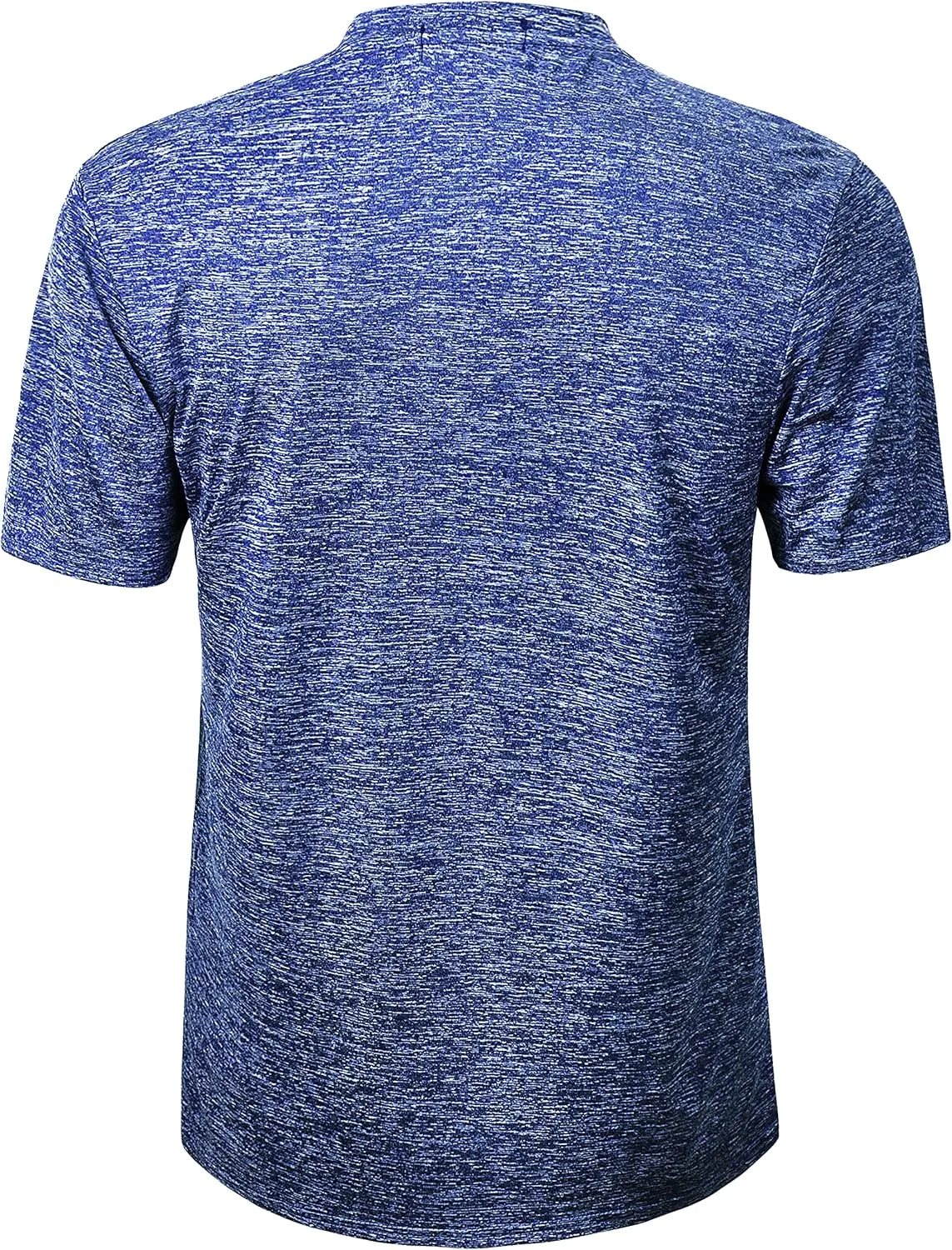 TAPULCO Collarless Golf Shirts for Men Quick Dry Color Block Breathable Soft Athletic Casual Daily T-Shirts