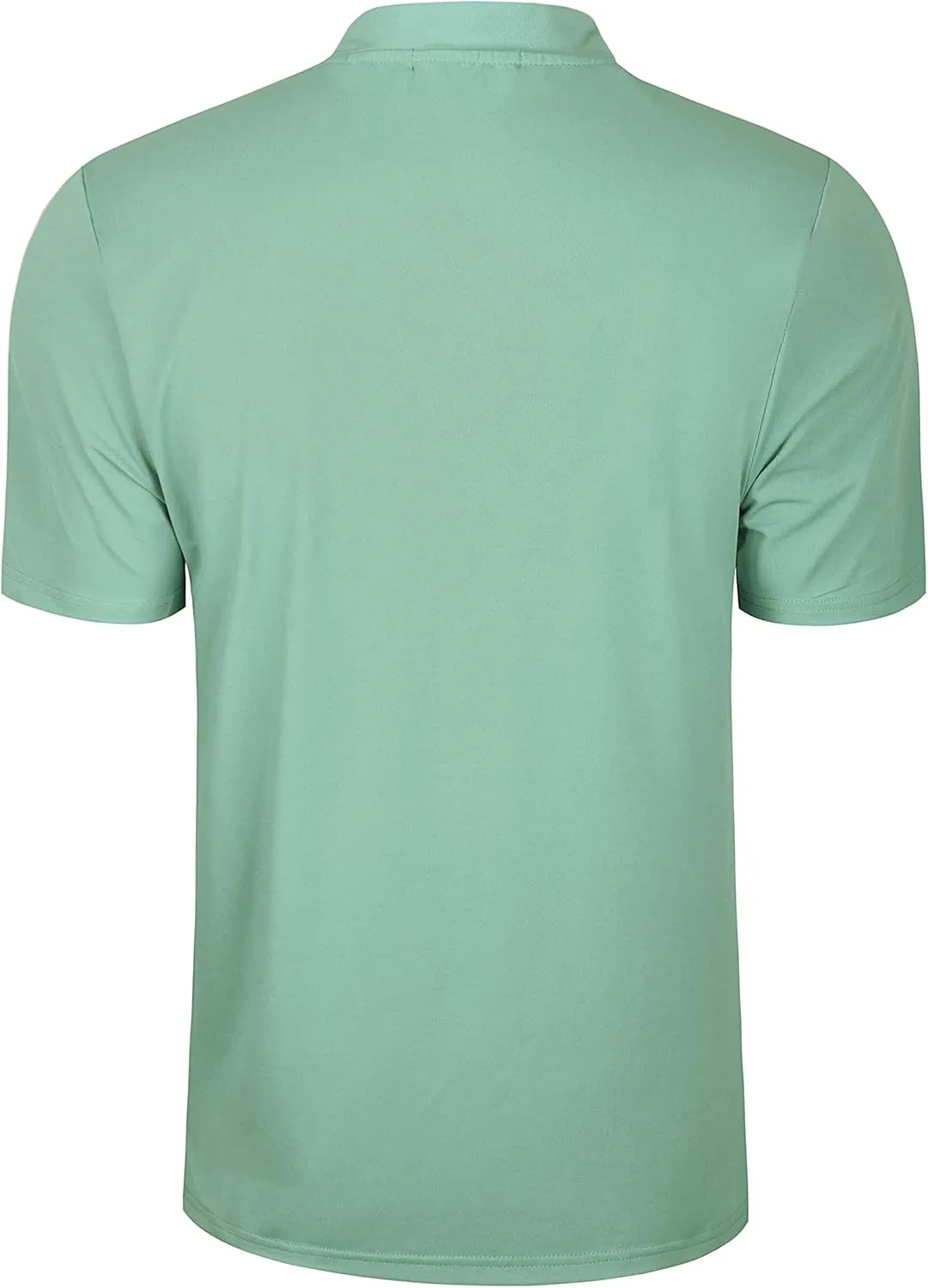 TAPULCO Collarless Golf Shirts for Men Quick Dry Color Block Breathable Soft Athletic Casual Daily T-Shirts