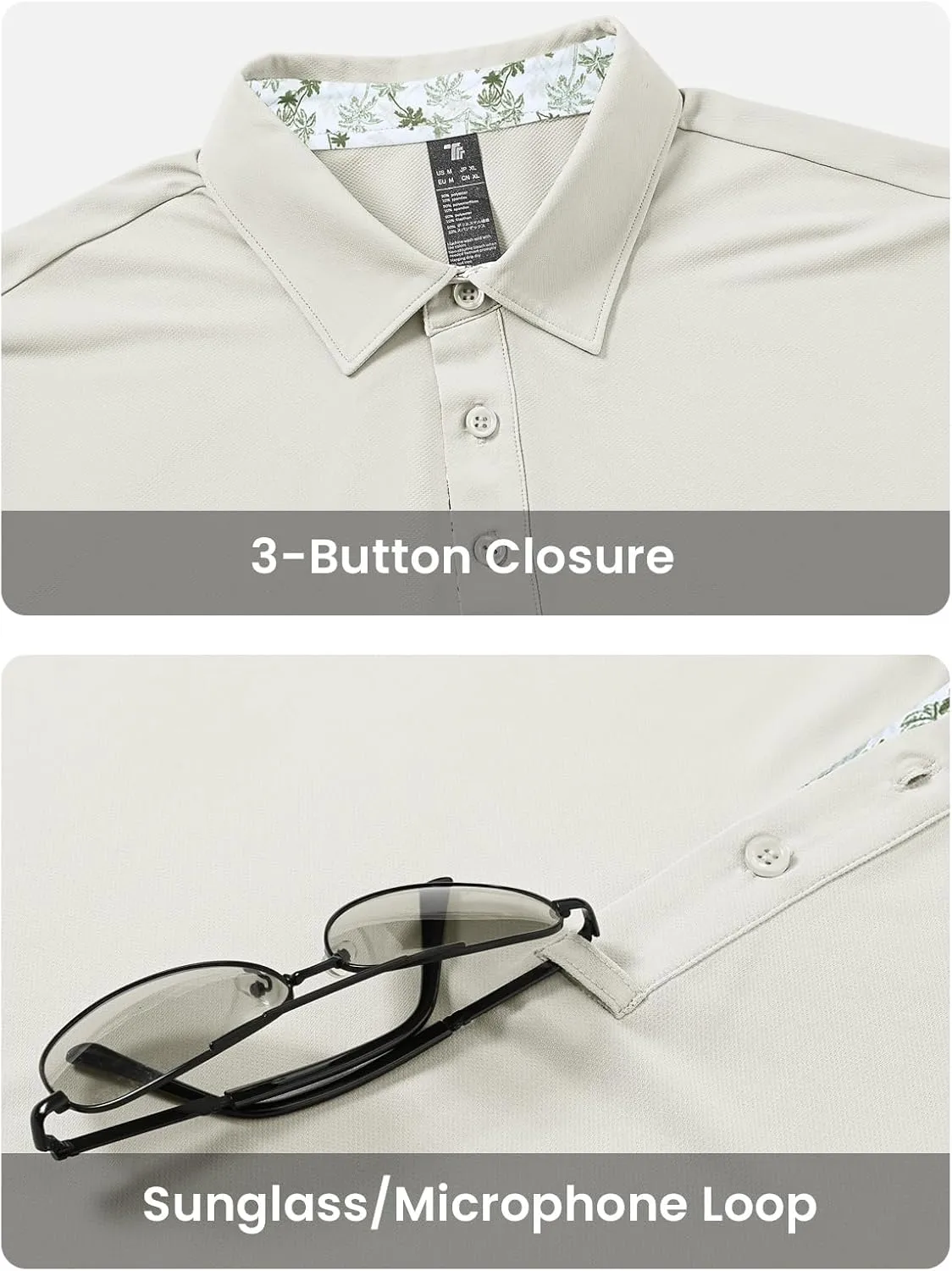 TBMPOY Men's Polo Shirts Short Sleeve 3-Button Golf Moisture Wicking Athletic Tennis T-Shirts Casual Collared Shirt