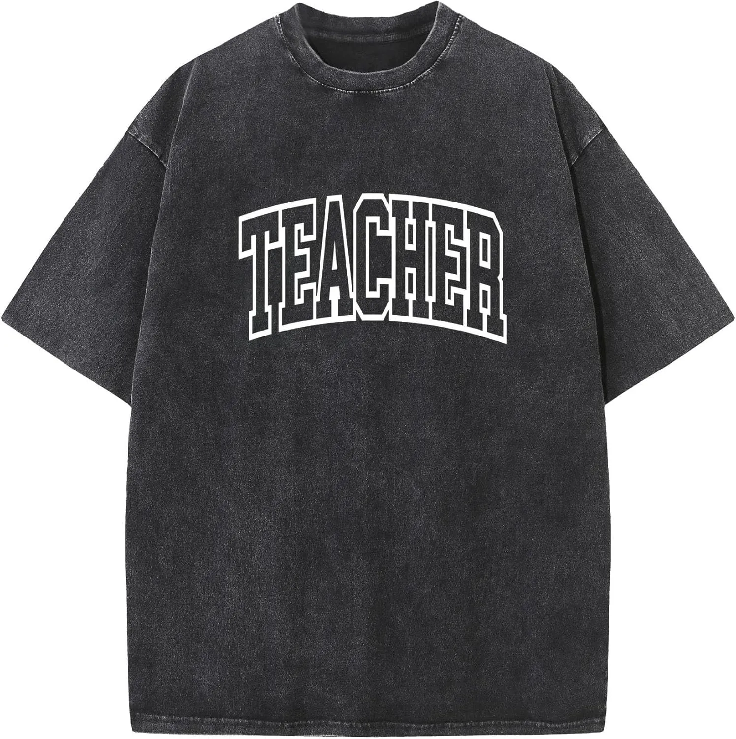 Teacher Shirts for Women Oversized Tshirts Teacher Appreciation Gifts Shirt Letter Printed Short Sleeve Tee Shirts
