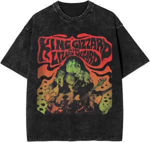 Tees Men's Summer Short Sleeve Y2K Vintage Graphic Print Streetwear Shirts