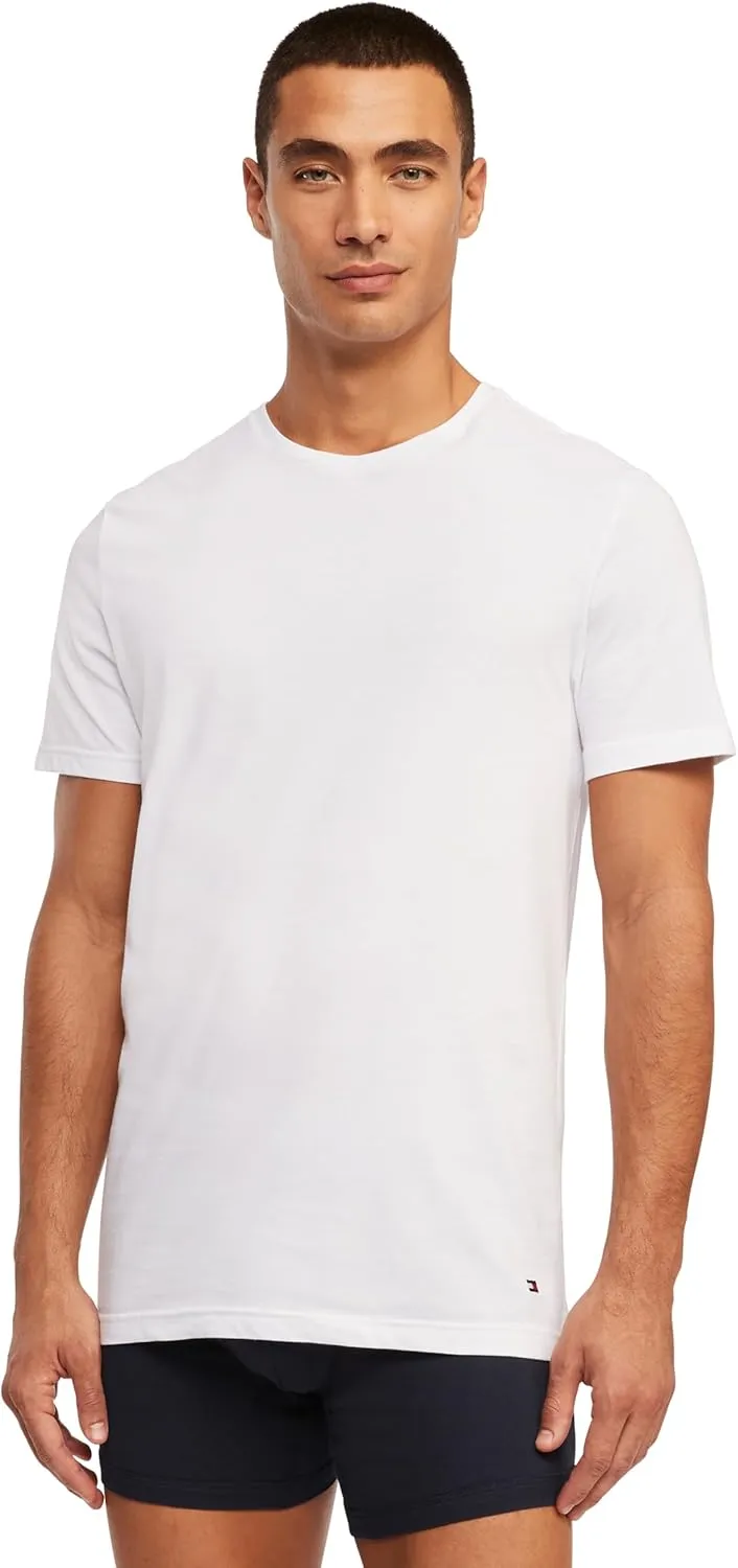 Tommy Hilfiger Men's Cotton Classics 3-Pack Crewneck Undershirts