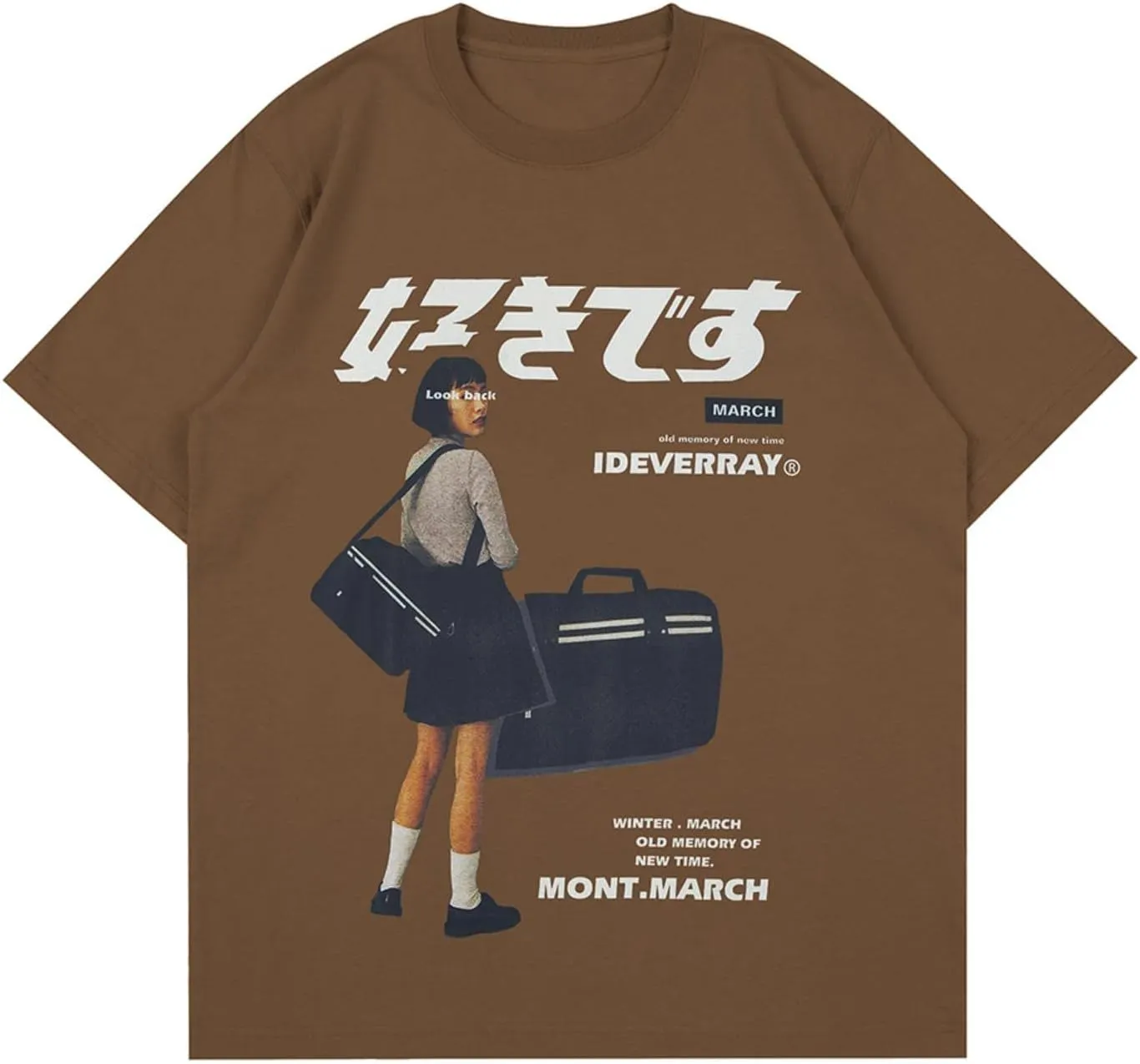 Vamtac Graphic Tees for Women Y2K Oversized Tshirts Japanese Streetwear Tops Casual Loose Summer Cotton Unisex