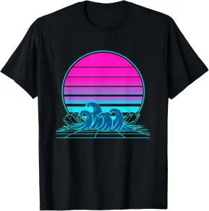 Vintage Retro Sunset Beach T-Shirt