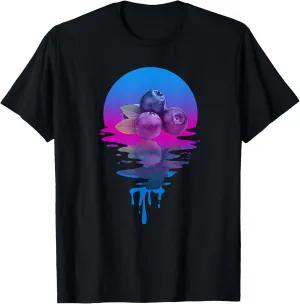 Vintage Retro Sunset Blueberry T-Shirt