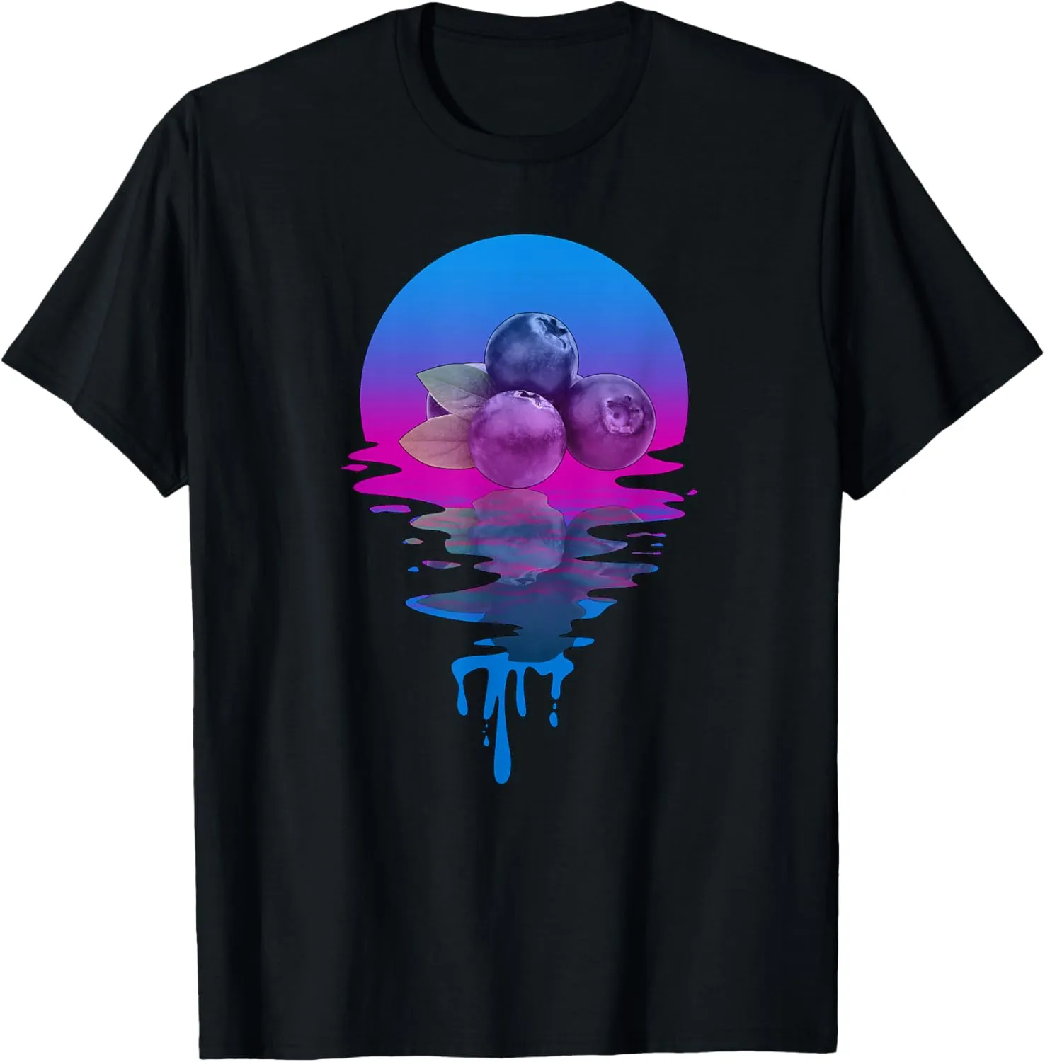 Vintage Retro Sunset Blueberry T-Shirt