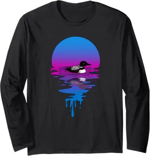 Vintage Retro Sunset Loon Long Sleeve T-Shirt