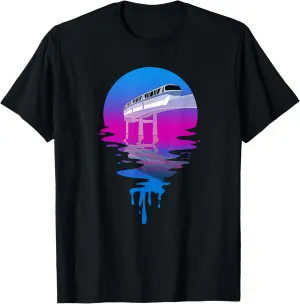 Vintage Retro Sunset Monorail T-Shirt