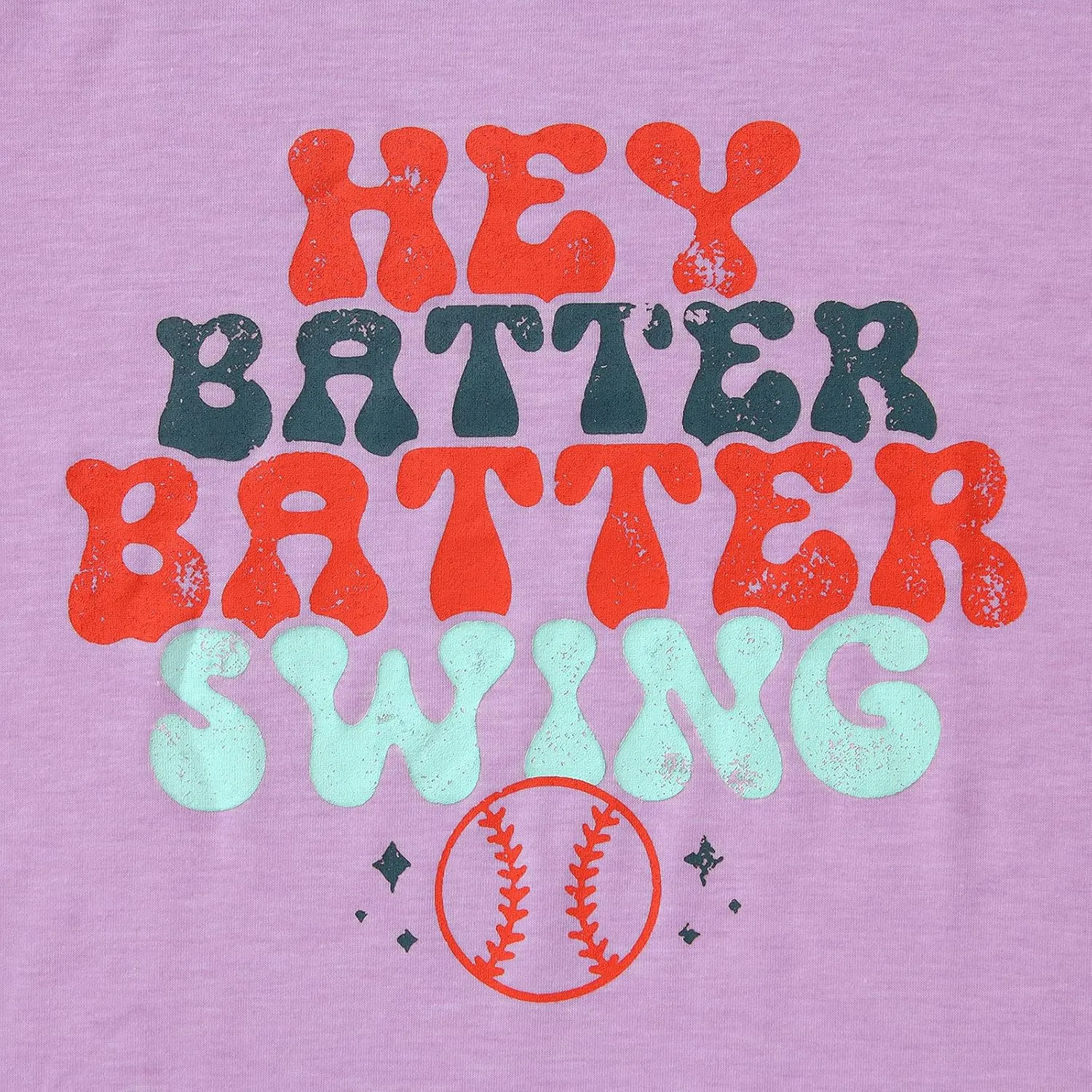 Women Hey Batter Batter Swing Shirt Baseball Mom Graphic Tee Short Sleeve Loose Ballpark Top Casual Sports Tees