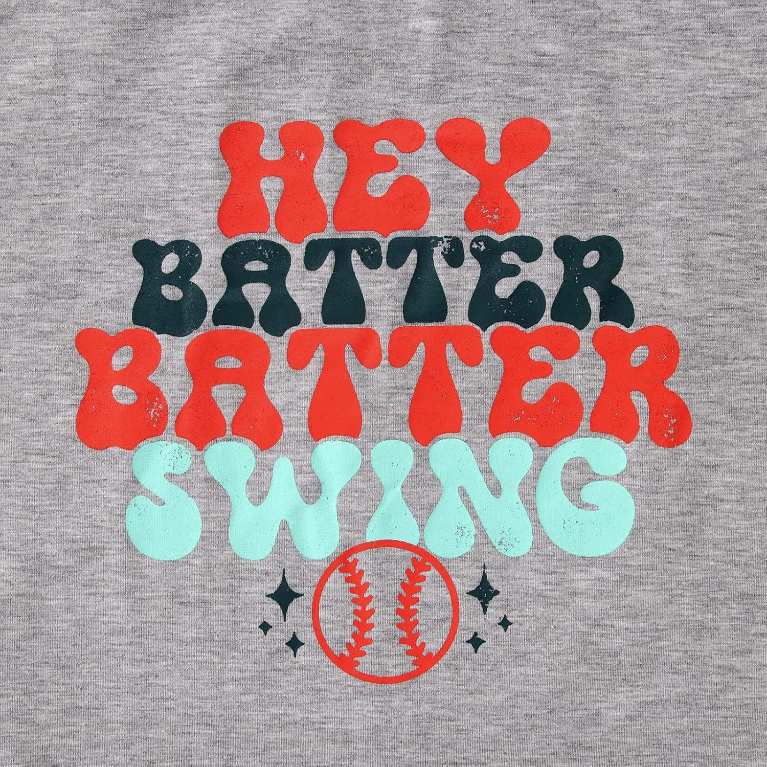Women Hey Batter Batter Swing Shirt Baseball Mom Graphic Tee Short Sleeve Loose Ballpark Top Casual Sports Tees
