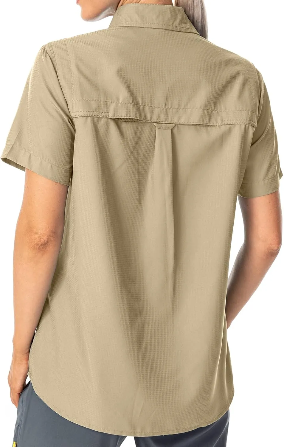 Women's Button Down Shirts UPF 50  Short Sleeve Sun Protection Shirts Stretch Quick Dry Shirt for Fishing, Hiking, Travel